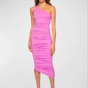 SUSANA MONACO One Arm Snapdragon Midi Dress Size Small